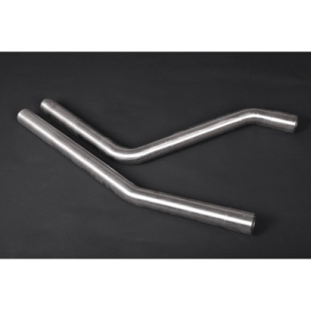 Système d'échappement complet en inox avec valve et tubes centraux Capristo Porsche Cayenne Turbo/S/E-Hybrid (536) V8TT