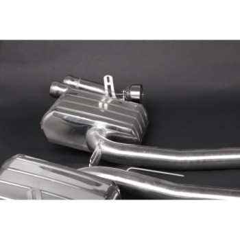 Sistema di scarico completo in acciaio inox con valvola ECE Capristo Porsche Cayenne Turbo/S (958.1) 2010-2014 02PO01703001