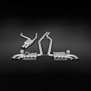 Sistema de escape completo de acero inoxidable con válvula Capristo Porsche Cayenne GTS (958.1) 2010-2014 02PO01703003