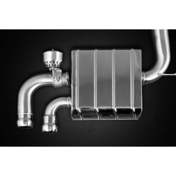 Sistema de escape completo de acero inoxidable con válvula Capristo Porsche Cayenne GTS (958.1) 2010-2014 02PO01703003