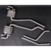Système d'échappement complet en acier inoxydable avec valve et tubes centraux Capristo Porsche Cayenne GTS (958.1) 2010-2014