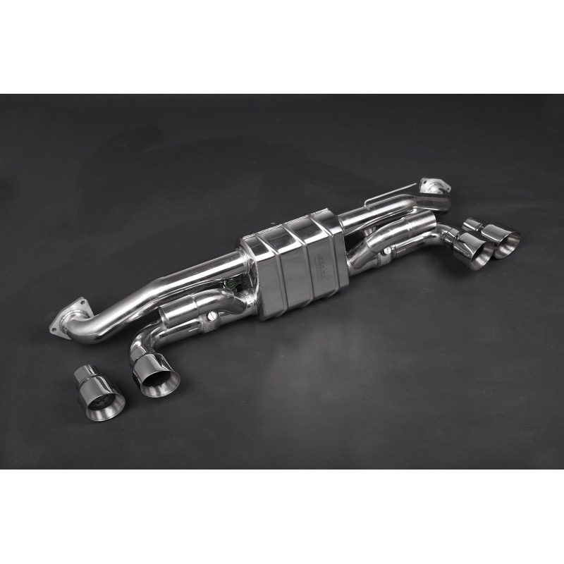 Sistema de escape completo de acero inoxidable con válvula Capristo Porsche Carrera/S/GTS/Targa (991.1) 2011-2016 02PO03903008