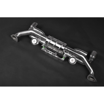 Sistema di scarico completo in acciaio inox con valvola Capristo Porsche Carrera/S/GTS/Targa (991.1) 2011-2016 02PO03903008
