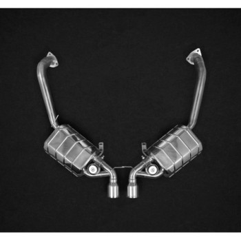 Sistema di scarico completo in acciaio inox con valvola e decatalizzatore Capristo Porsche Boxster/Cayman (987.2) 2009-2012