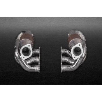 Collettori di scarico in acciaio inox con catalizzatori sportivi 250 celle Capristo Porsche Boxster/Cayman (981) 2012-2016
