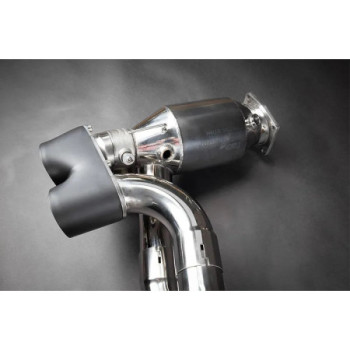 Sistema di scarico completo in acciaio inox con valvola e catalizzatori 250 celle Capristo Porsche 911 Turbo/S (997.2) 2010-2013