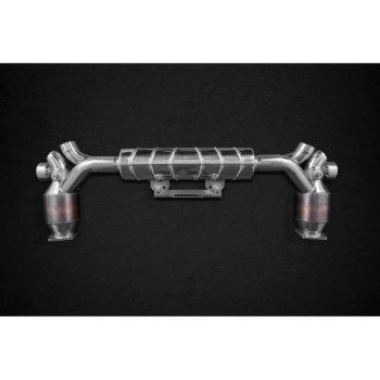Sistema de escape completo de inox con válvula y catalizadores 250 celdas Capristo Porsche 911 Turbo/S (991.1) 2013-2019