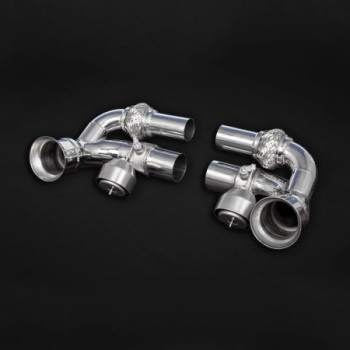 Tubi sostitutivi silenziatore centrale in acciaio inox con valvola Capristo Porsche 911 GT3/RS (997.1/2) 2006-2012 02PO08603007