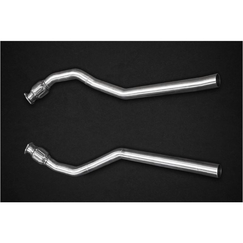 Stainless steel pipes replacement pre-silencer Capristo Audi S4 (B8/8K) 2008-2016 02AU03103009