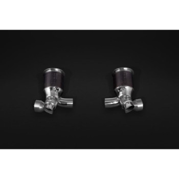 Stainless steel sports catalytic converters with valve 250-cell Capristo Porsche 911 GT2RS (991.2) 2017-2019 02PO03903029