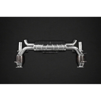 Système d'échappement complet en acier inoxydable avec valve et décatalyseur Capristo Porsche 911 Carrera/4/S (991.2) non PSE
