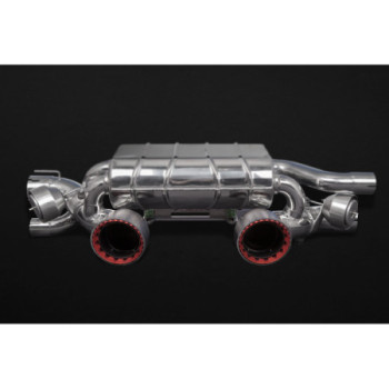 Sistema de escape completo de acero inoxidable con válvula y catalizadores 250 celdas Capristo Porsche 911 Carrera GTS (991.2)