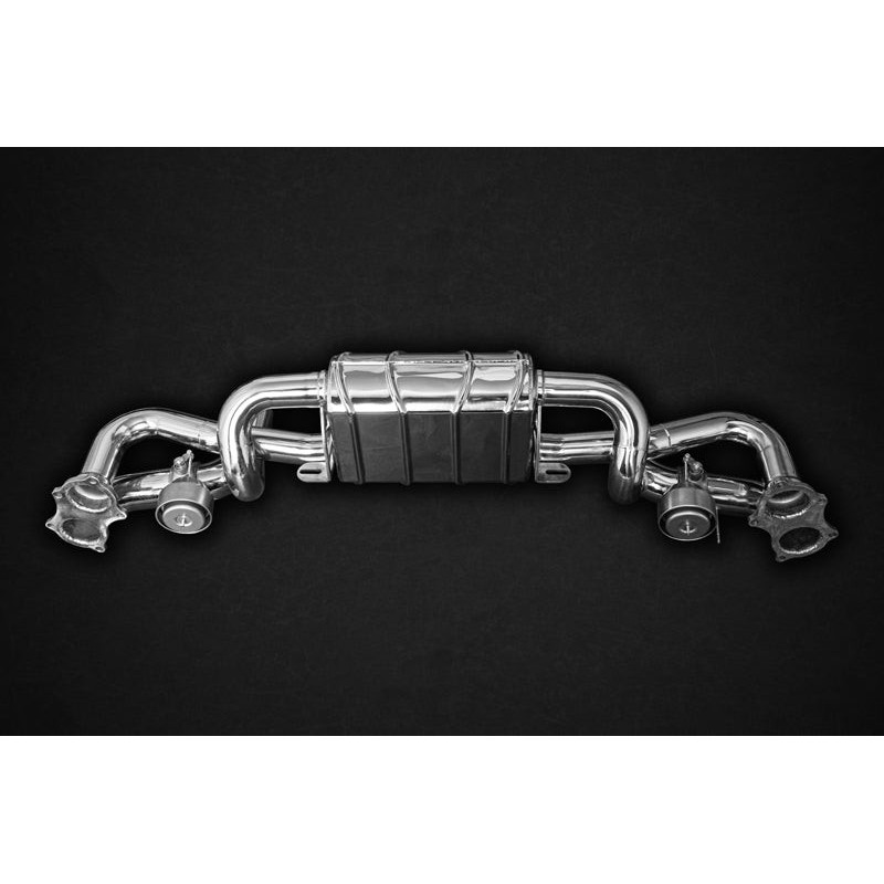 Sistema di scarico completo con valvola e terminali OEM Capristo Porsche 718 Cayman Spyder/GT4/GTS (982) 2020-2025 02PO01003008