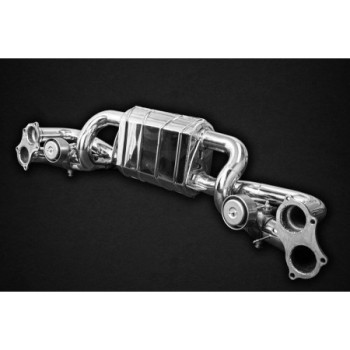 Système d'échappement complet avec valve et embouts OEM Capristo Porsche 718 Cayman Spyder/GT4/GTS (982) 2020-2025 02PO01003008