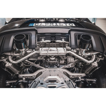Komplett-Abgasanlage aus Edelstahl Capristo Porsche 718 Cayman GT4RS (982) 2021-2025 02PO01003036-B