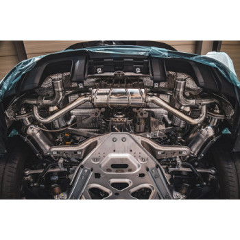 Silencieux arrière en acier inoxydable avec valve Capristo Porsche 718 Cayman GT4RS (982) 2021-2025 02PO01003032