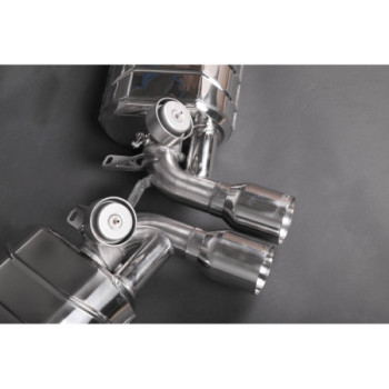 Stainless steel complete exhaust system with valve and exhaust tips Capristo Porsche 718 Boxster/Cayman (982) 2.0L 2016-2025