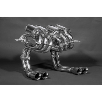 Sport-Endschalldämpfer Free Flow aus Edelstahl Capristo Lamborghini Diablo 1990-1998 02LA04303001-S1