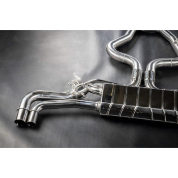 Komplett-Abgasanlage mit Klappe ECE für Endrohre OEM Capristo Audi RSQ3 2019-2024 02AU10903026