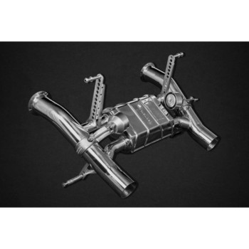 Sistema di scarico completo in acciaio inox con valvola Capristo Lamborghini Aventador SVJ LP770 2018-2021 02LA01303011
