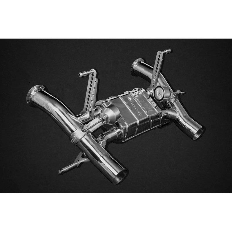Système d'échappement complet en acier inoxydable avec valve Capristo Lamborghini Aventador SVJ LP770 2018-2021 02LA01303011