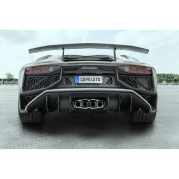 Sistema de escape completo con válvula y marco carbono/acero Capristo Lamborghini Aventador LP750SV 2015-2017 10LA01303001
