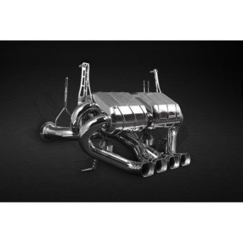 Sistema di scarico completo in acciaio inox con valvola Capristo Lamborghini Aventador LP700 2011-2016 02LA01303001