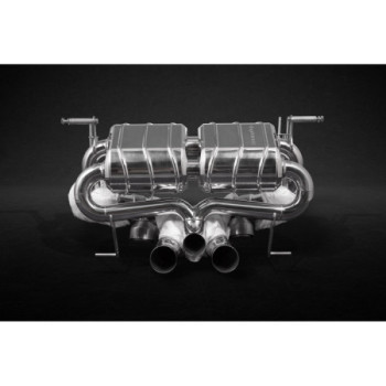 Komplett-Abgasanlage aus Edelstahl mit Klappe Capristo Lamborghini Avendator S LP740 2016-2021 02LA01303005