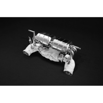 Stainless steel complete exhaust system with valve Capristo Lamborghini Avendator S LP740 2016-2021 02LA01303005