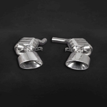 Sistema de escape completo con válvula ECE y colas de escape de carbono Capristo Audi RS6/RS7 (C8) 2020-2026 02AU01903038