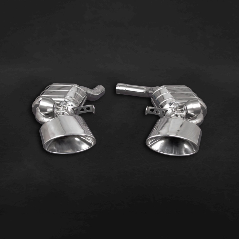 Système d'échappement complet avec valve ECE et embouts en carbone Capristo Audi RS6/RS7 (C8) 2020-2026 02AU01903038