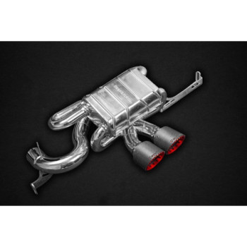 Silenciador trasero con válvula y colas de escape de carbono Capristo Lotus Evora/S 2010-2019 02LO12103001NR-B
