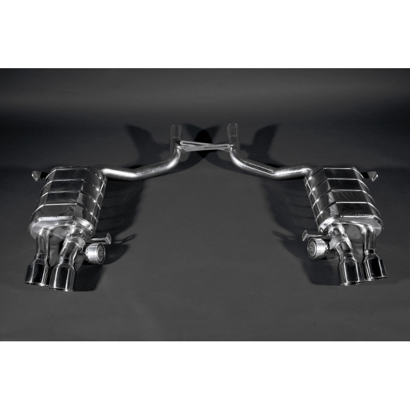 Sistema de escape completo de inox con válvula Capristo Maserati Quattroporte (M139) Facelift 2008-2013 02MA07103001