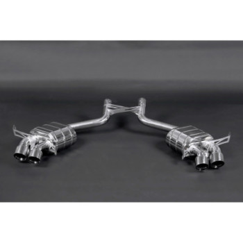 Stainless steel complete exhaust system with valve Capristo Maserati GranCabrio 2010-2019 02MA07003001
