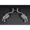 Stainless steel complete exhaust system with valve Capristo Maserati GranCabrio 2010-2019 02MA07003002