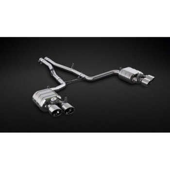 Sistema de escape completo de acero inoxidable con válvula Capristo Maserati Ghibli/S V6 (M157) 2013-2024 02MA09303001