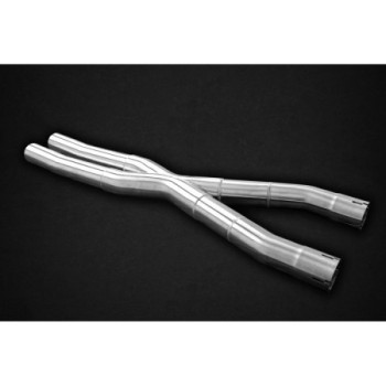 Tube section centrale X-Pipe de remplacement sil. section centrale en inox Capristo Maserati Coupe/Spyder/Grandsport 2001-2007