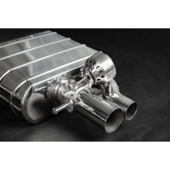 Stainless steel complete exhaust system with valve Capristo Audi RS6/RS7 (C7) 2013-2019 02AU01903003