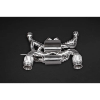 Stainless steel complete exhaust system with valve Capristo McLaren 720S 2017-2025 02ML110.720Muffler