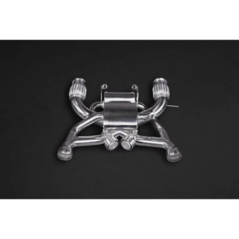 Stainless steel complete exhaust system with valve Capristo McLaren 720S 2017-2025 02ML110.720Muffler