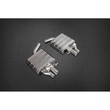 Stainless steel complete exhaust system with valve Capristo Audi RS6/RS7 (C7) 2013-2019 02AU01903003