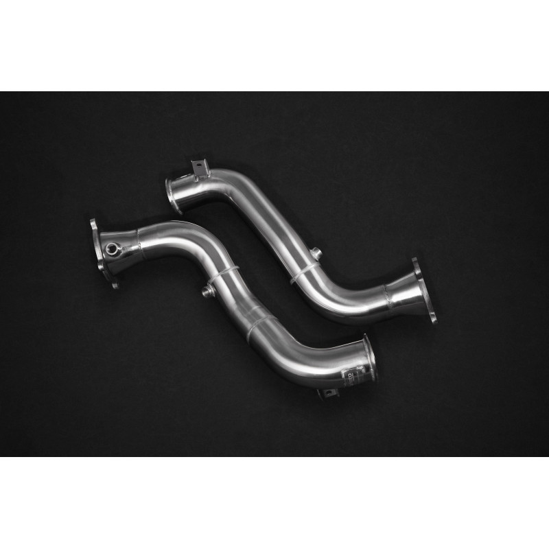 Downpipe décatalyseurs en acier inoxydable avec protection thermique Capristo McLaren 720S 2017-2025 02ML11003018