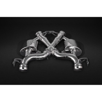 Sistema de escape completo con válvula y colas de escape Capristo McLaren 675LT 2016-2017 02ML110.675Muffler-B