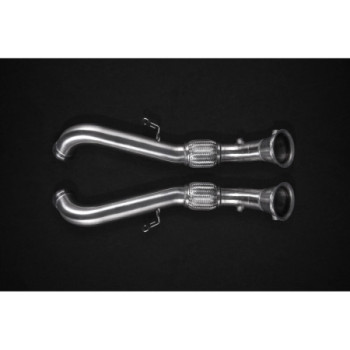 Downpipe decatalizzatori in acciaio inox con protezione termica Capristo McLaren 540C 2015-2021 02ML11103005