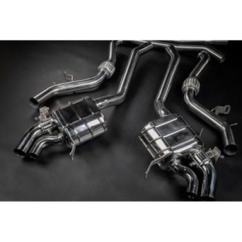 Système d'échappement complet en acier inoxydable avec valve Capristo Mercedes-Benz SL63 (R232) 2022-2026 02MB03603017