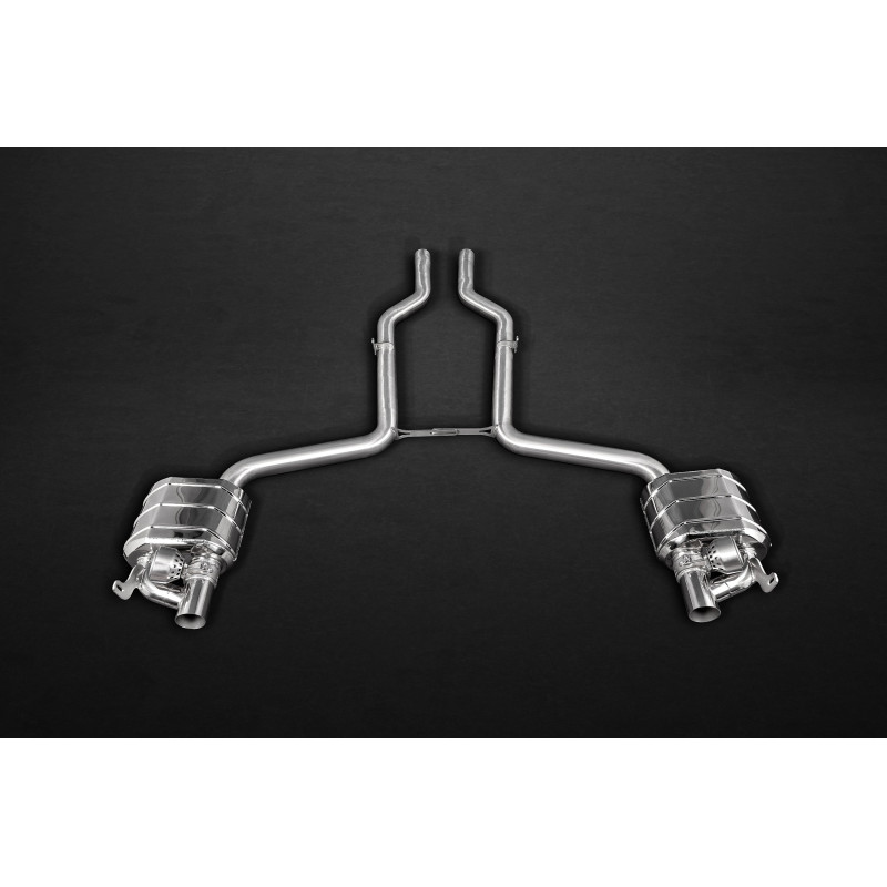 Système d'échappement complet en acier inoxydable avec valve Capristo Mercedes-Benz SL550/500 (R231) 2012-2020 02MB03403001