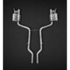 Stainless steel complete exhaust system with valve Capristo Mercedes-Benz SL550/500 (R231) 2012-2020 02MB03403001