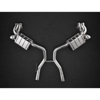 Sistema di scarico completo in acciaio inox con valvola Capristo Mercedes-Benz S65 (C217) Coupe 2015-2020 02MB08103011