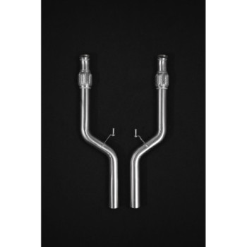 Système d'échappement complet en acier inoxydable avec valve Capristo Mercedes-Benz S63/560 (W222) Facelift Sedan 2017-2020