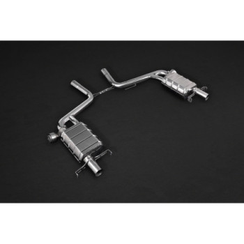 Sistema de escape completo de acero inoxidable con válvula Capristo Mercedes-Benz S63/500 (W222) Sedan 2014-2016 02MB04403002